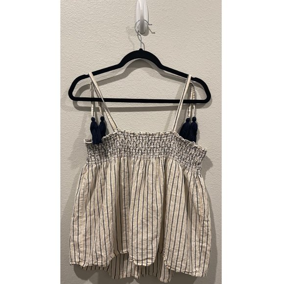 MAURICES Stripe Button Front Tassel Tank Top - Picture 4 of 4